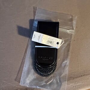Coach Black Leather men’s money clip